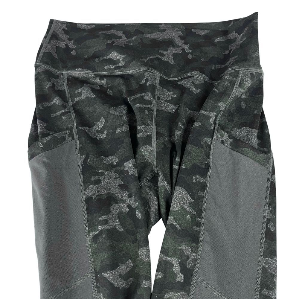 PowerHold by Fabletics Side Pockets Camo Leggings Mesh Side Womens Size Large - Picture 4 of 11